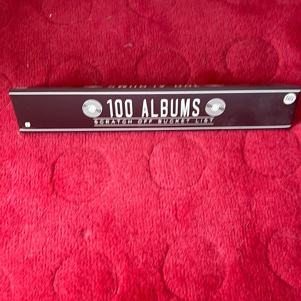 100 Albums Scratch Off Bucket List POSTER